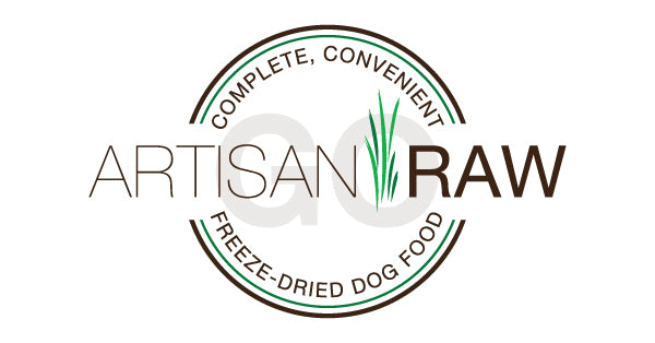 Artisan Raw GO! logo — Complete, Convenient Freeze-Dried Dog Food.